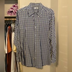 Hermes plaid long sleeve shirt